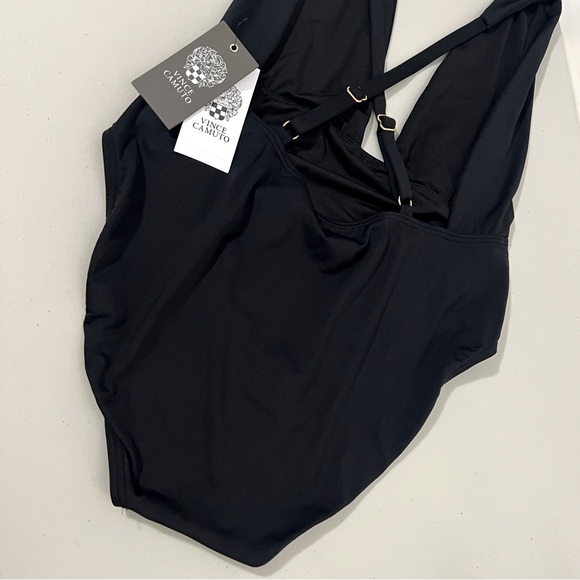 Vince Camuto Black Convertible One Piece Swimsuit Size 12 - Picture 6 of 8